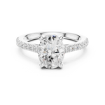 Gold Ring DDLR-879, White Gold, view 4