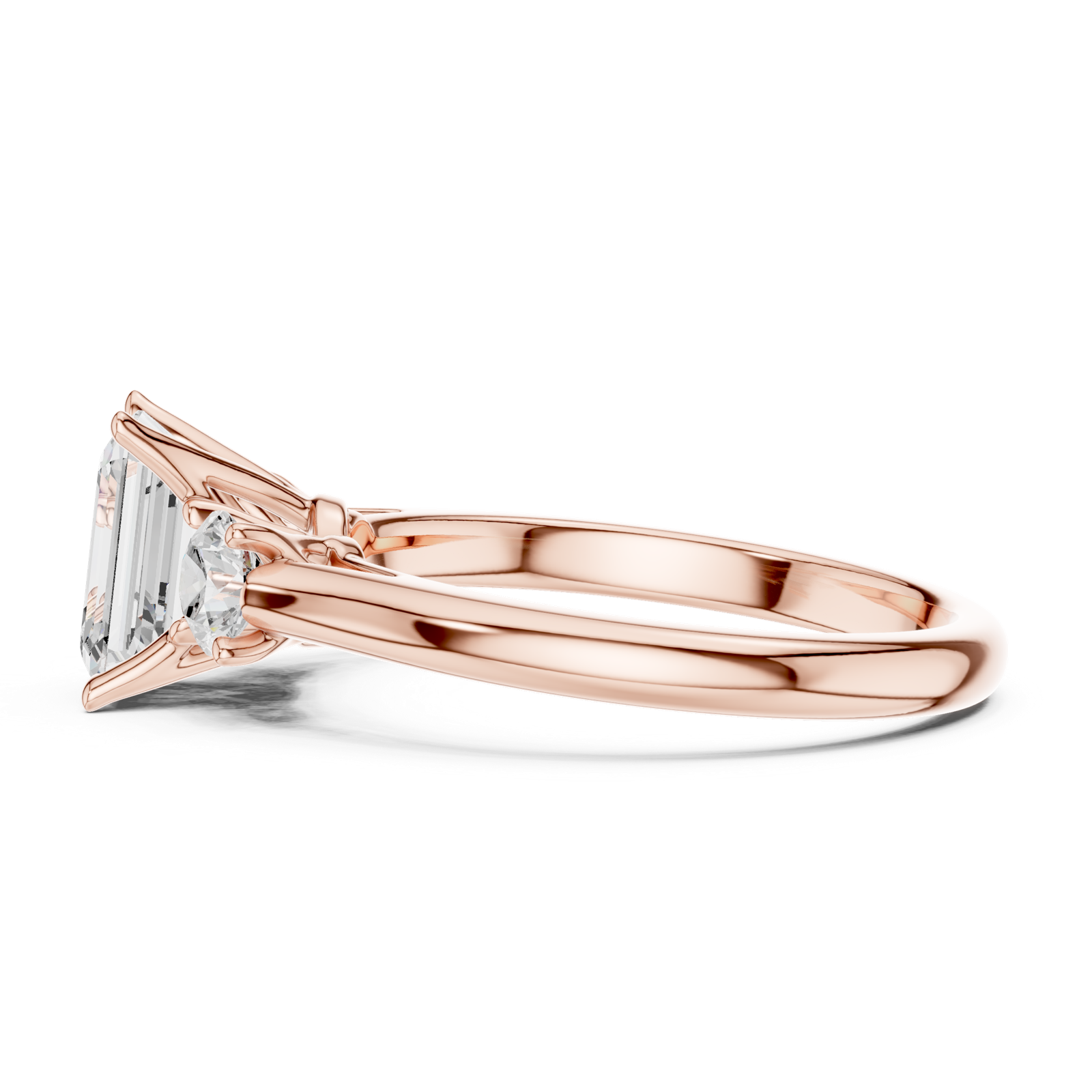 Gold Ring DDLR-894, Rose Gold, view 3
