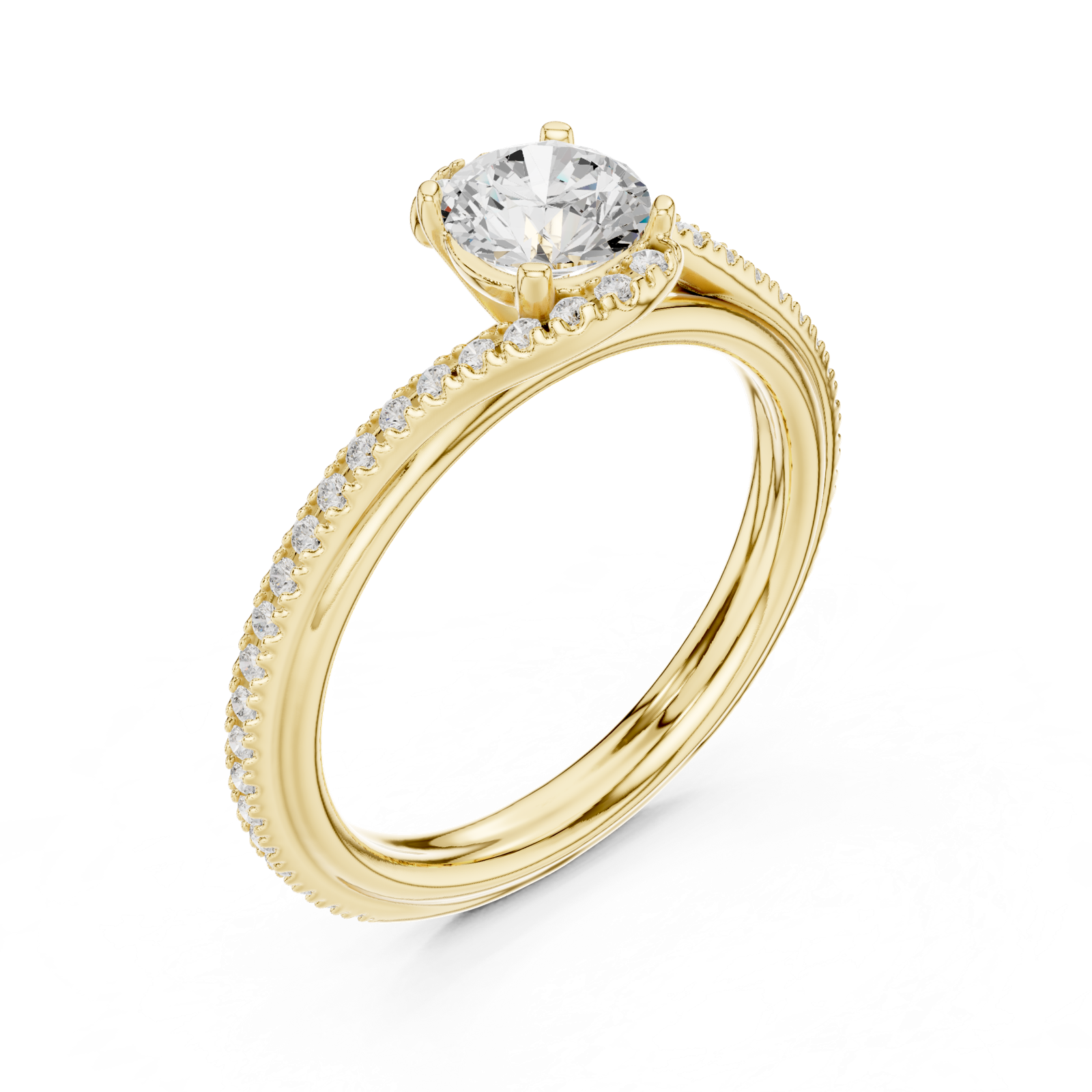 Gold Ring LR-0336, Yellow Gold, view 2