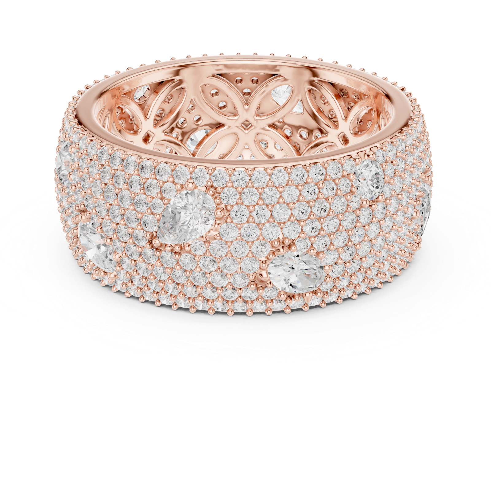 Gold Ring DDLR-304, Rose Gold, view 4