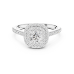 Gold Ring LR-0243, White Gold, view 4