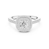 Gold Ring LR-0243, White Gold, view 4