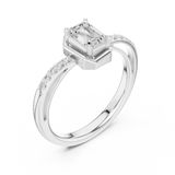 Gold Ring DDLR-520, White Gold, view 2