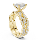 Gold Ring DDLR-300, Oval center stone, Yellow Gold, view 1