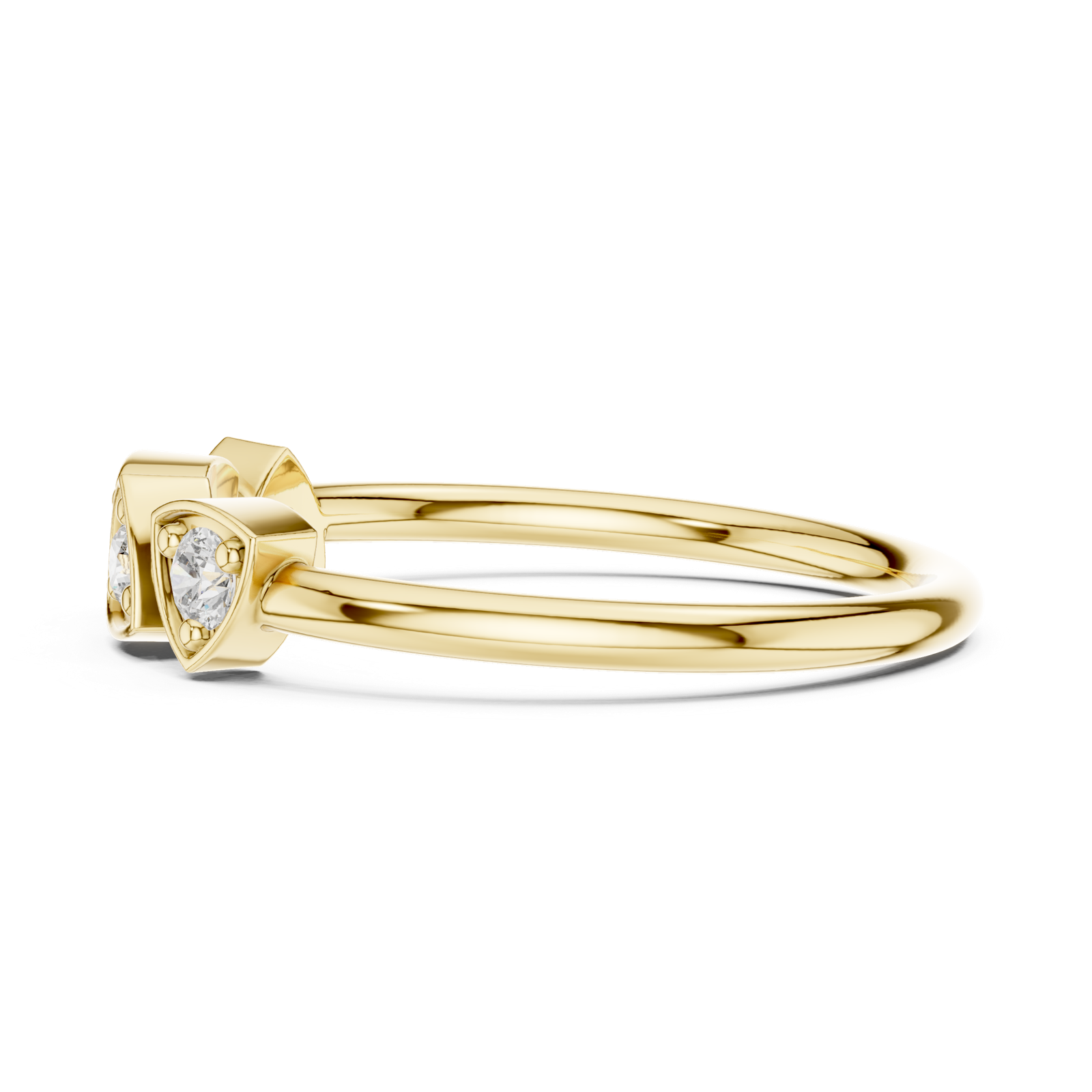 Gold Ring L28-11, Yellow Gold, view 3