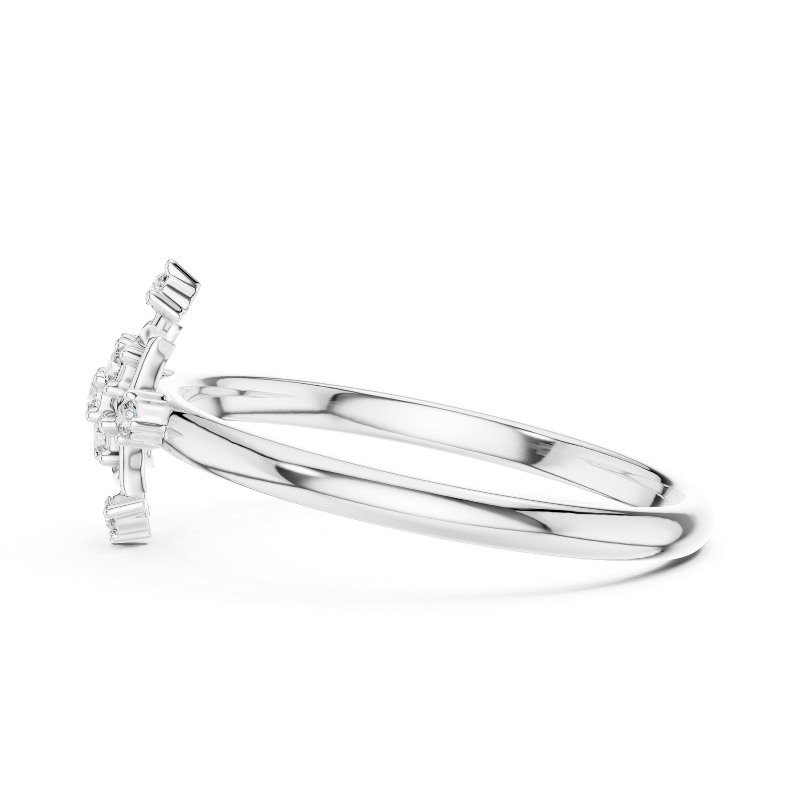 Gold Ring 1 (369), White Gold, view 3