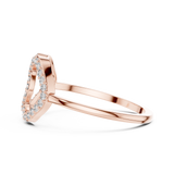 Gold Ring DR-6314, Rose Gold, view 3