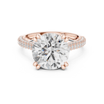 Gold Ring DDLR-960, Rose Gold, view 4