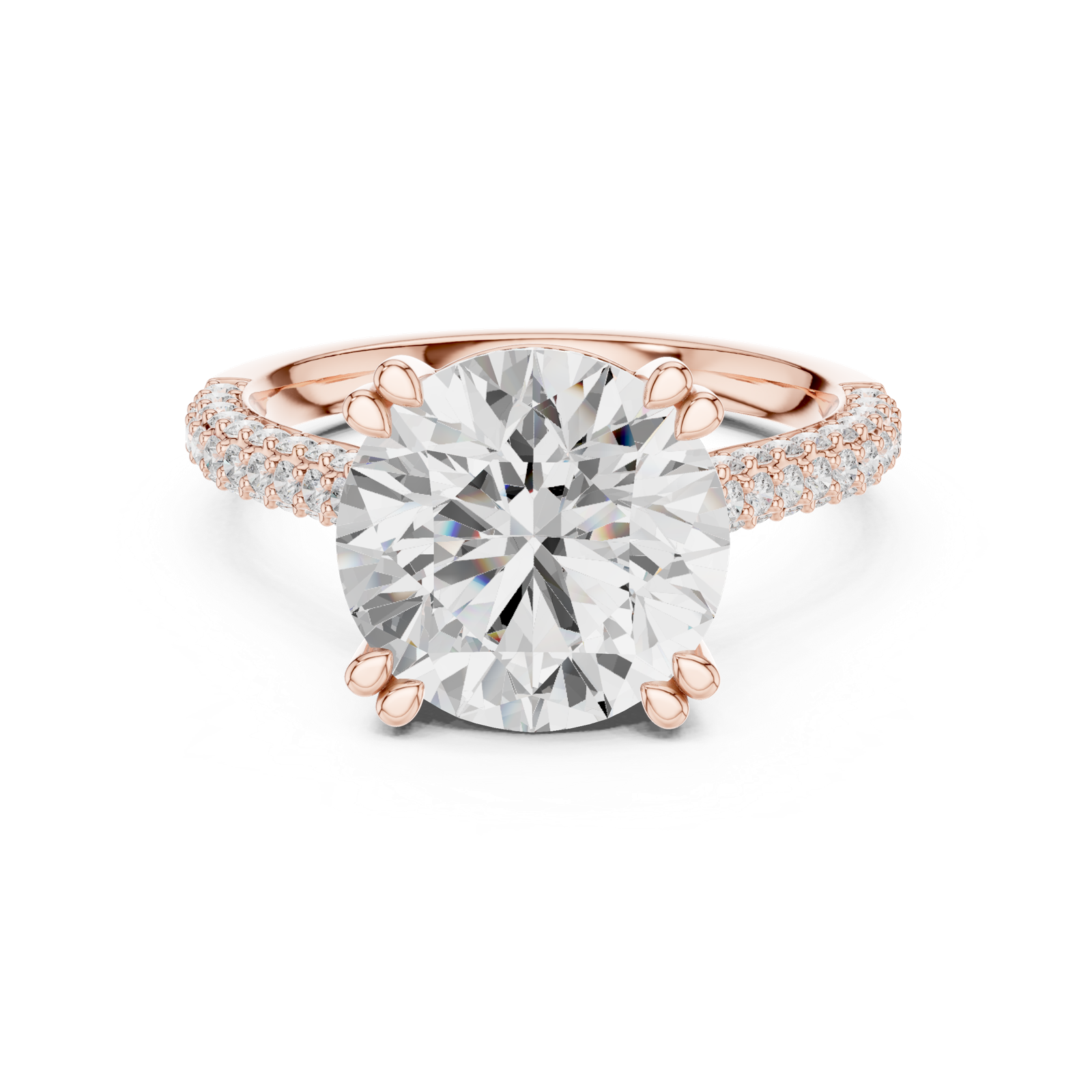 Gold Ring DDLR-960, Rose Gold, view 4