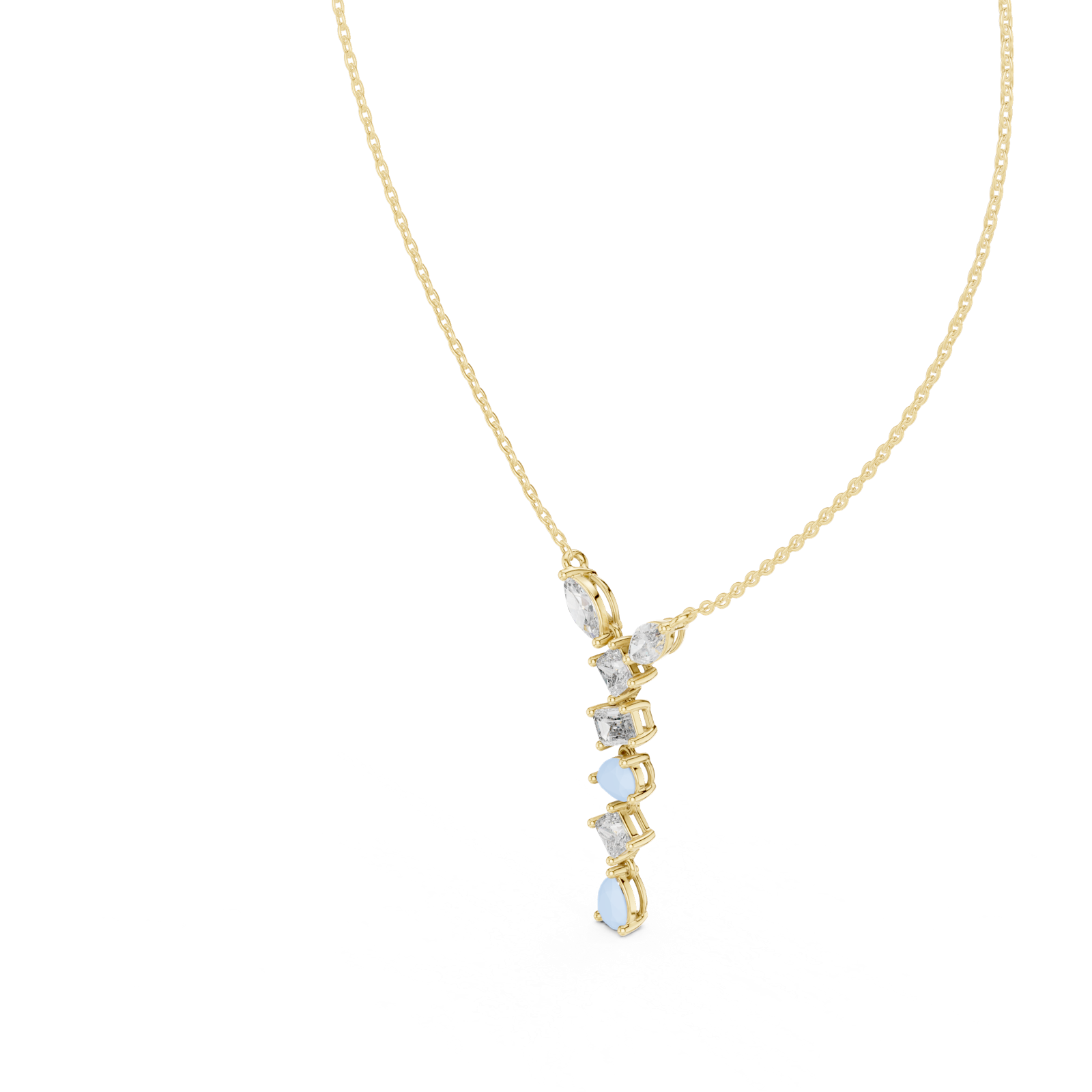Gold Pendant GPD-0070, Yellow Gold, view 2