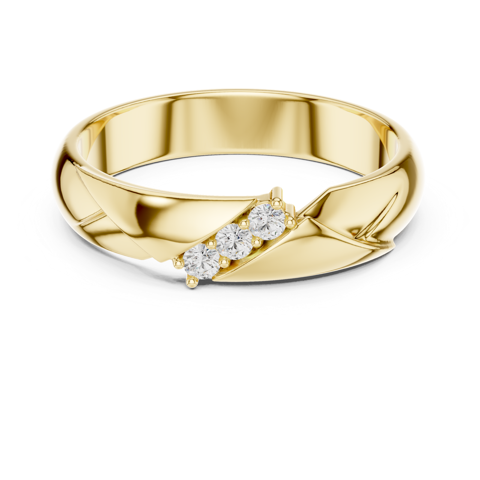 Gold Ring SBMR(19), Yellow Gold, view 4