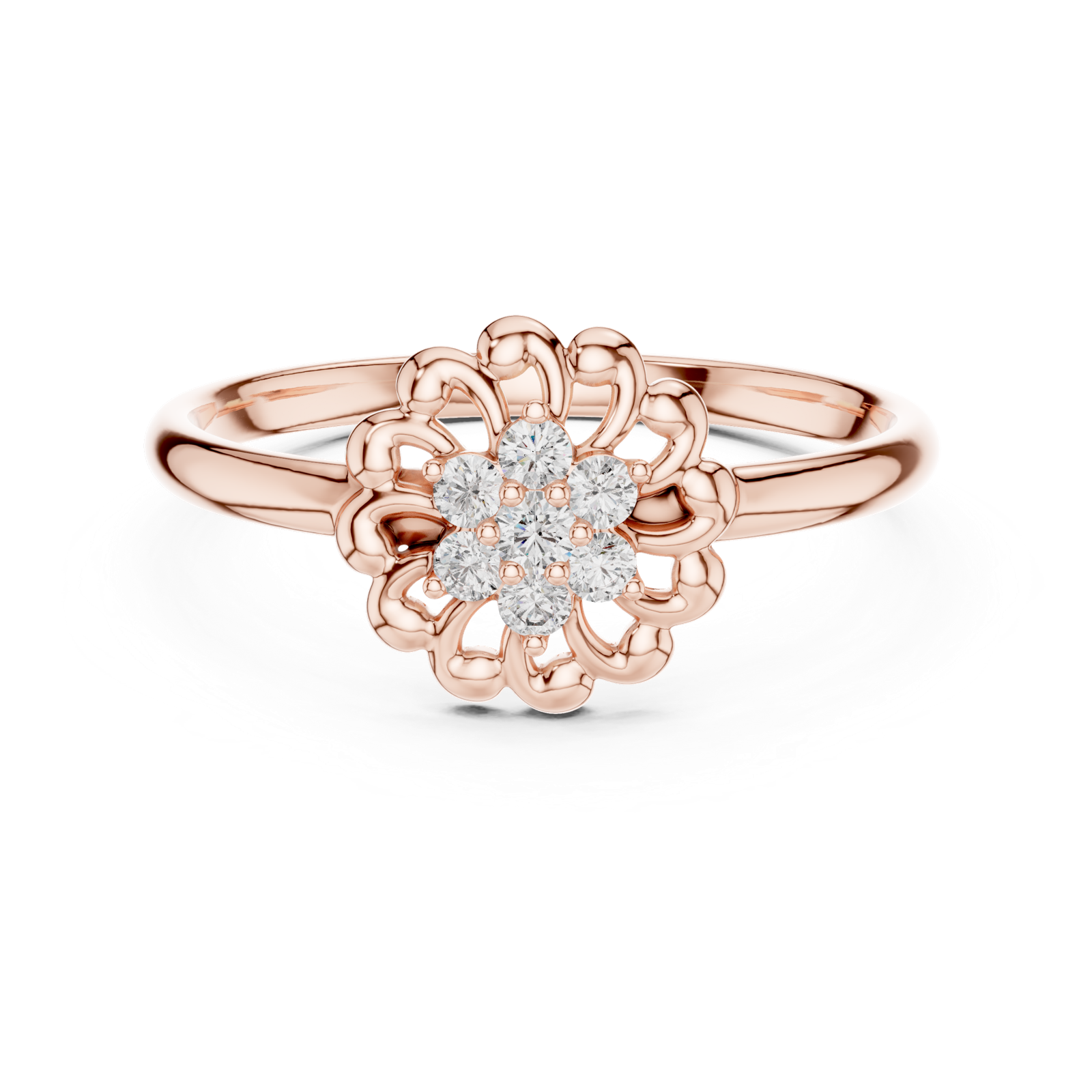 Gold Ring 1 (285), Rose Gold, view 4