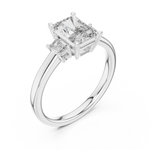 Gold Ring DDLR-038, White Gold, view 2