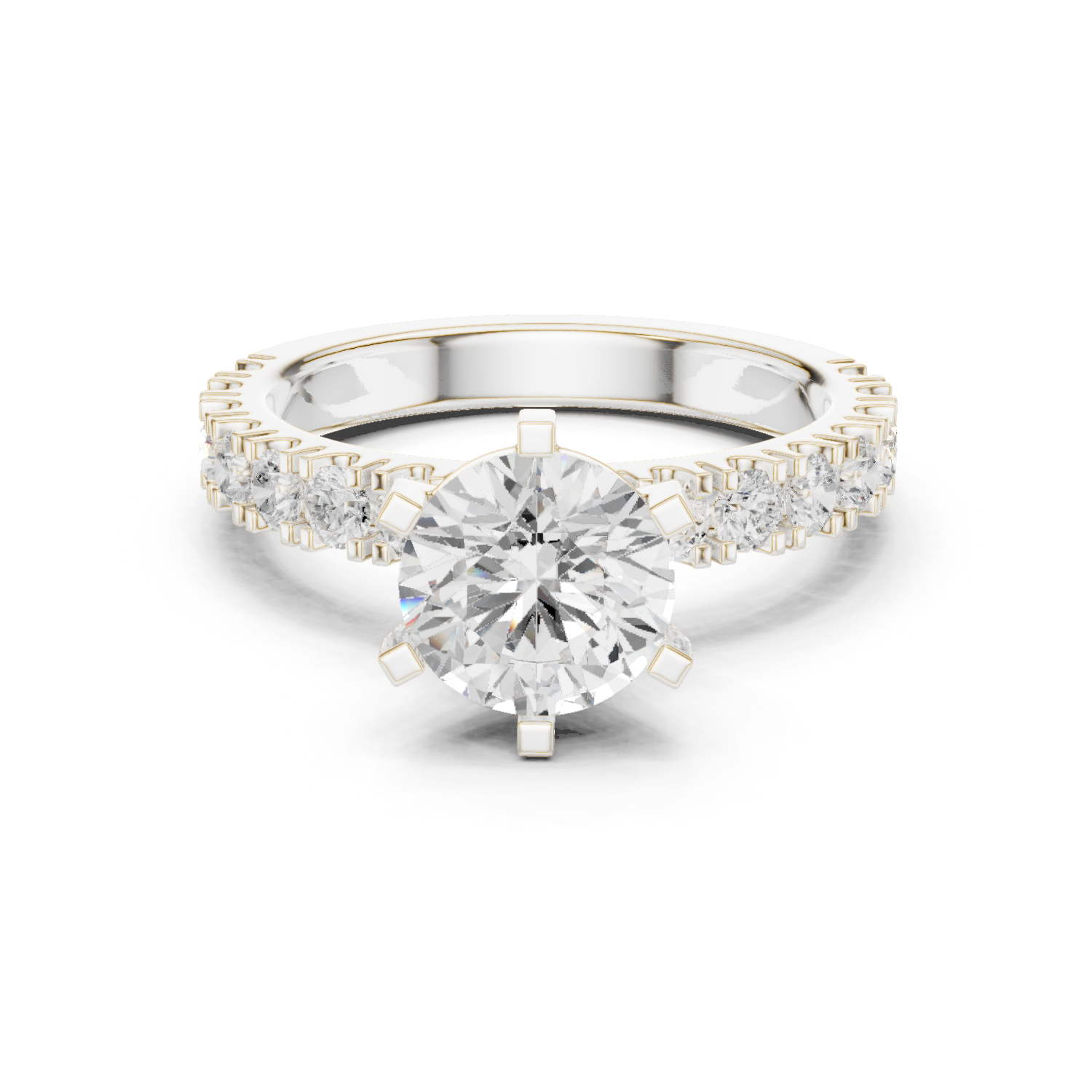 Gold Ring DDLR-751, White Gold