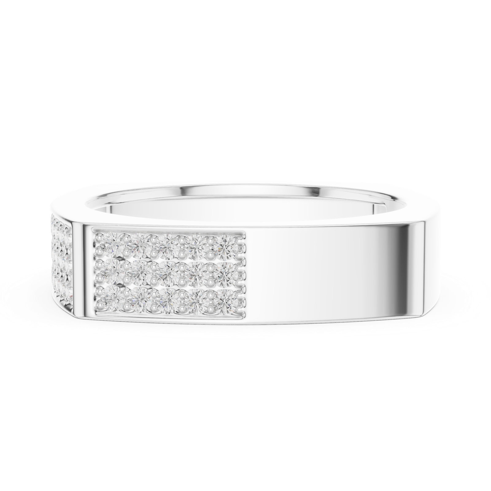 Gold Ring SBMR(36), White Gold, view 3
