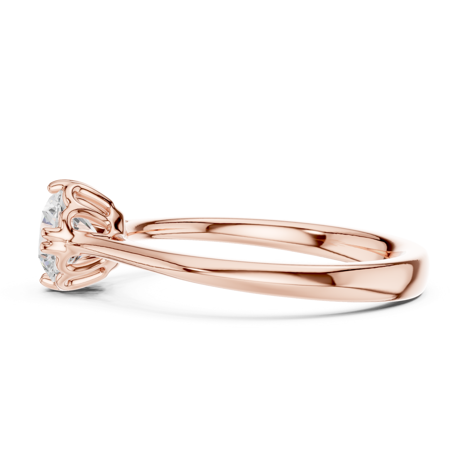 Gold Ring DDLR-553, Rose Gold, view 3
