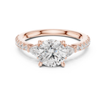 Gold Ring DDLR-897, Rose Gold, view 4