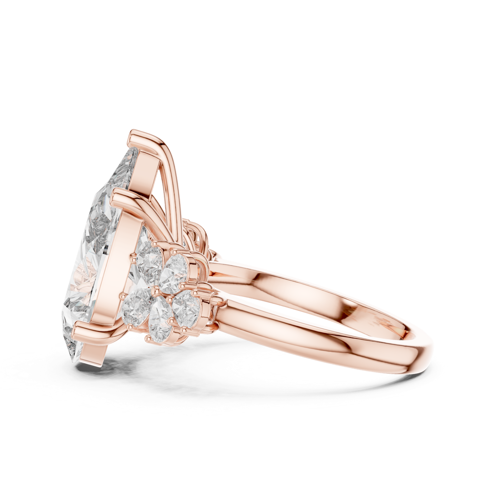 Gold Pendant 9-10024L_37, Rose Gold, view 3