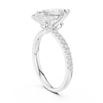 Gold Ring DDLR-256, White Gold, view 1