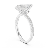 Gold Ring DDLR-256, White Gold, view 1