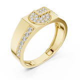 Gold Ring LR-01 (35), Yellow Gold, view 2
