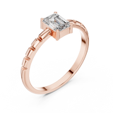 Gold Ring ALR-171, Rose Gold, view 2