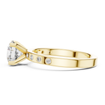 Gold Ring DDLR-189, Yellow Gold, view 3