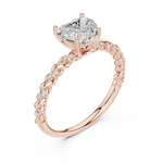 Gold Ring DDLR-396, Rose Gold, view 2