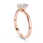 Gold Jewelry L36-6, Heart center stone, Rose Gold, view 1