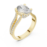 Gold Ring DDLR-183, Yellow Gold, view 2