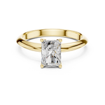 Gold Jewelry L36-6, Radiant center stone, Yellow Gold, view 4