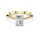 Gold Jewelry L36-6, Radiant center stone, Yellow Gold, view 4