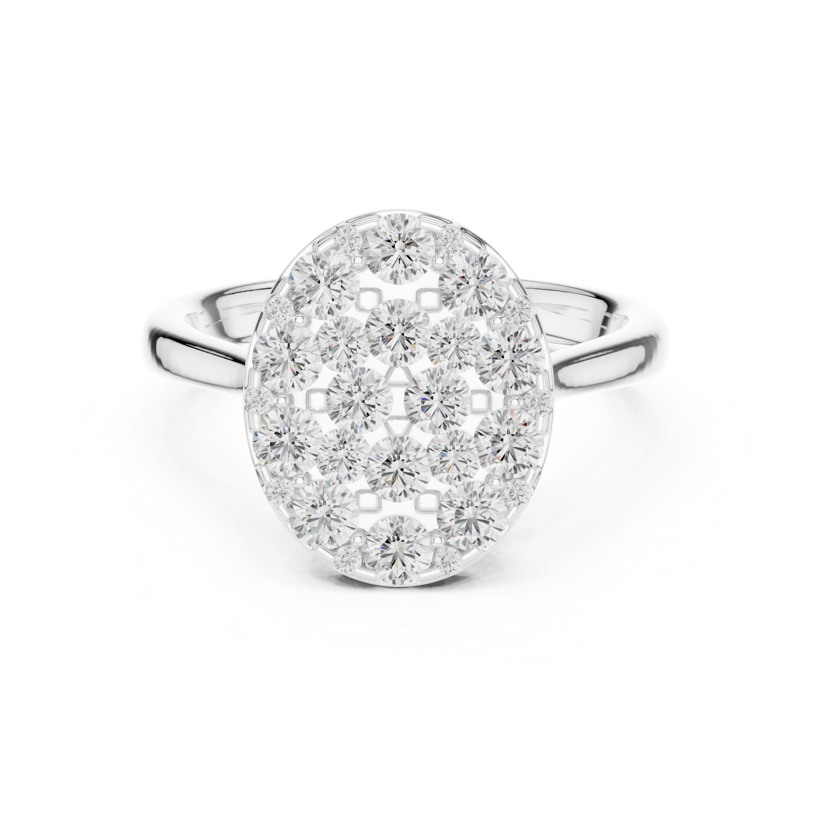 Gold Ring DDLR-783, White Gold, view 4