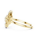 Gold Ring DR-6277, Yellow Gold, view 3