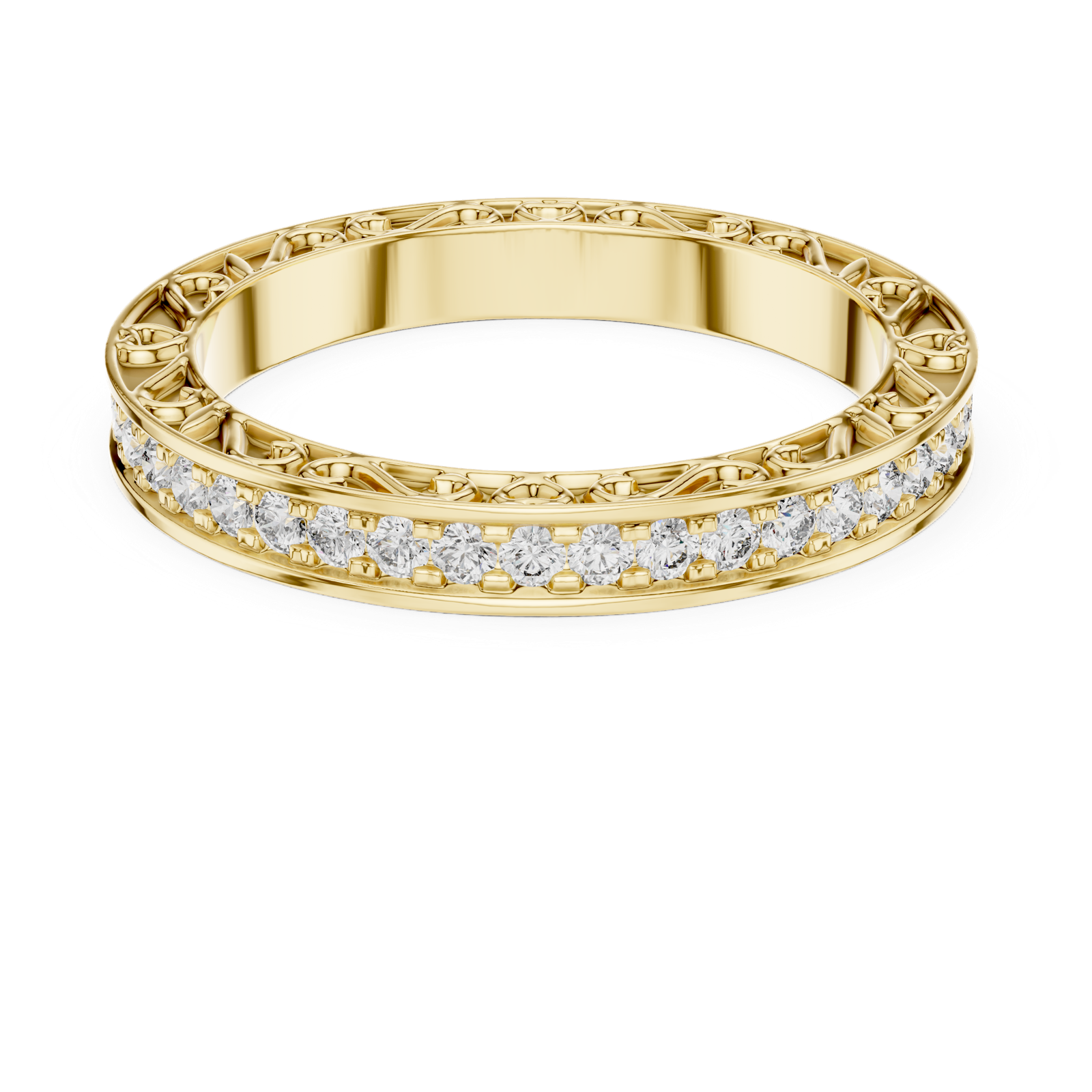 Gold Ring L03-996, Yellow Gold, view 4