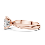 Gold Jewelry L36-8, Princess center stone, Rose Gold, view 3