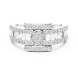 Gold Ring LR-01 (18), White Gold, view 4
