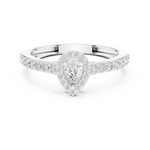Gold Ring JLR-102, White Gold, view 4
