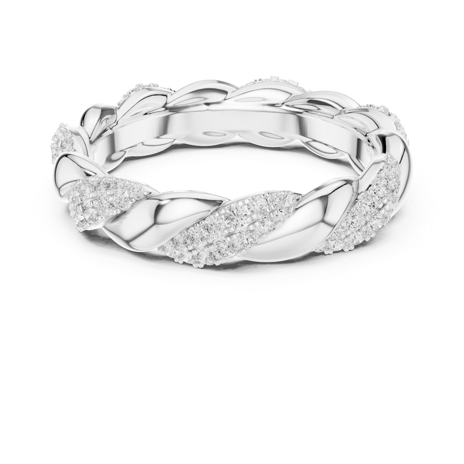Gold Ring DDLR-419, White Gold