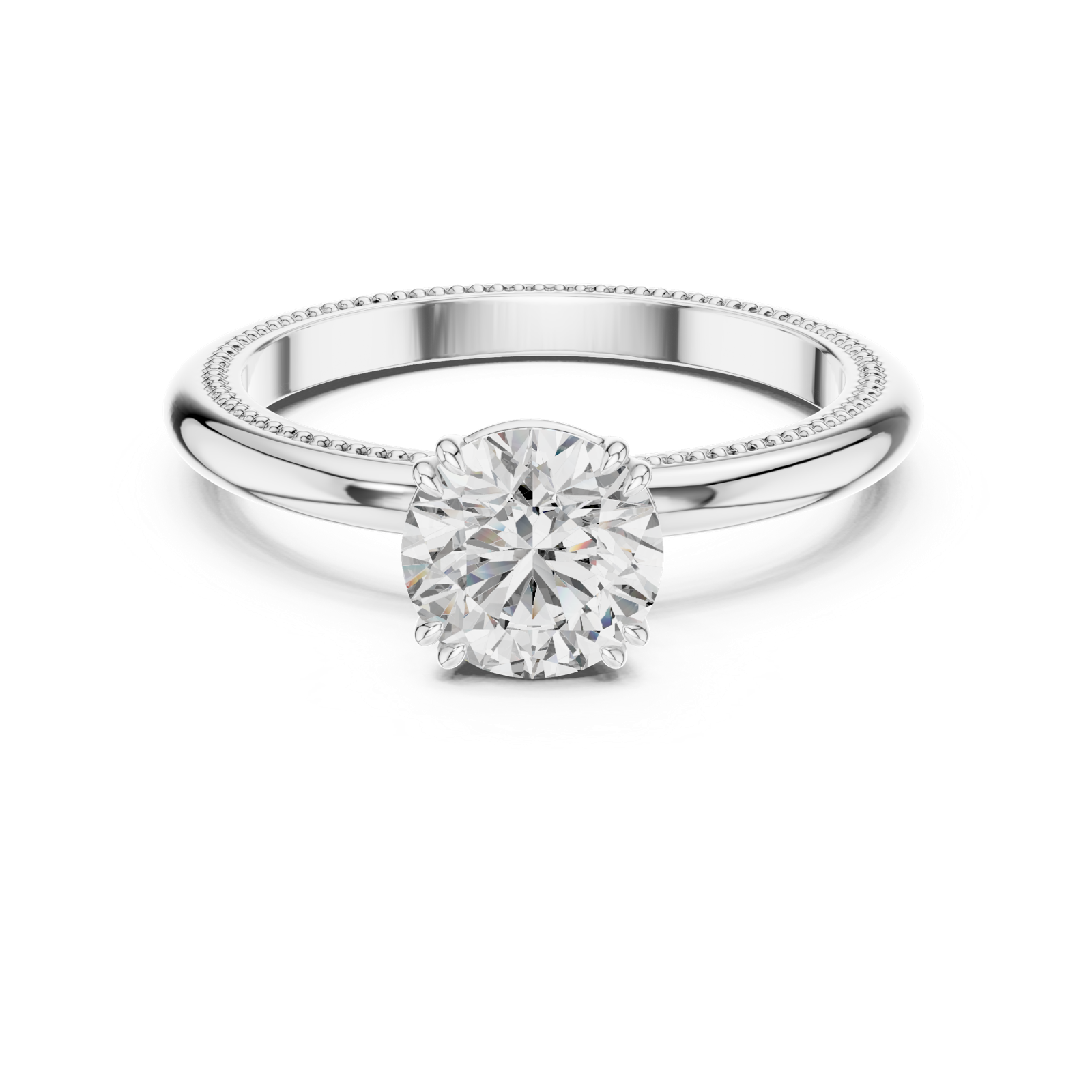 Gold Ring LR-0016, White Gold