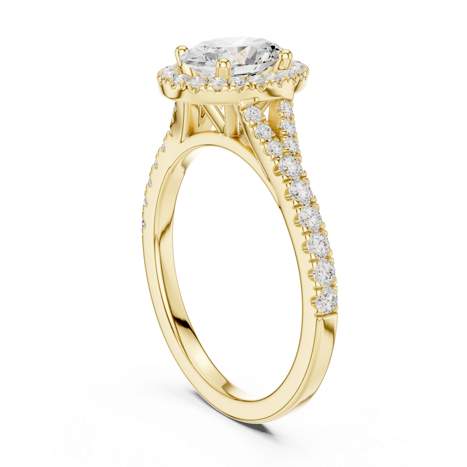 Gold Ring DDLR-910, Yellow Gold, view 1