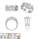 Gold Men's Ring GGR-0003, Yellow Gold, view 50