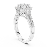 Gold Ring L03-1242, White Gold