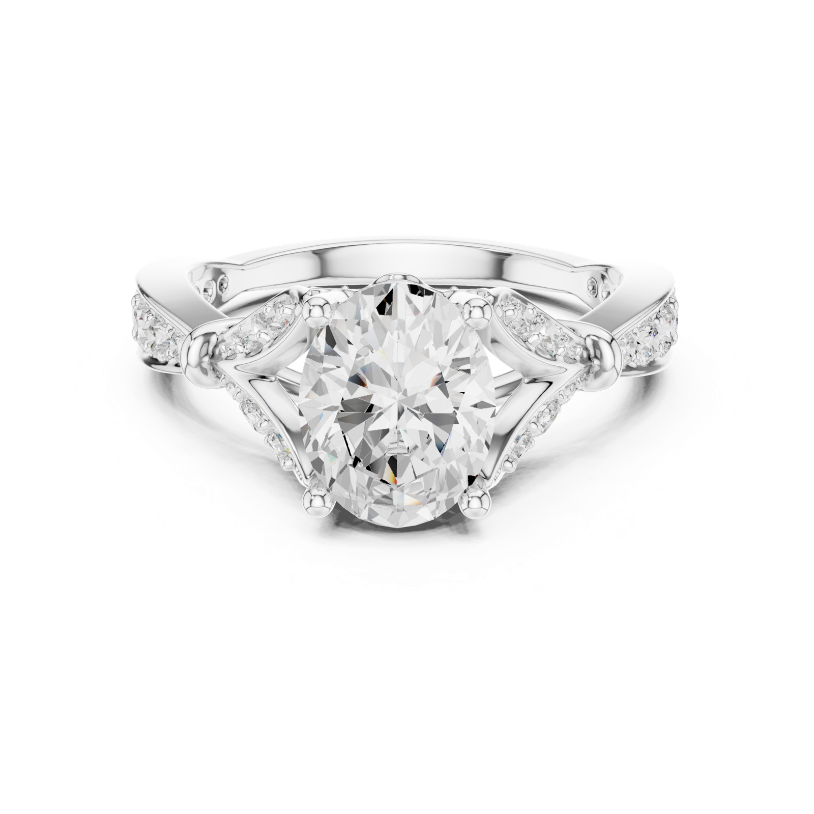 Gold Ring SBWR(23), White Gold, view 4
