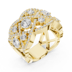 Gold Ring DDLR-460, Yellow Gold, view 2