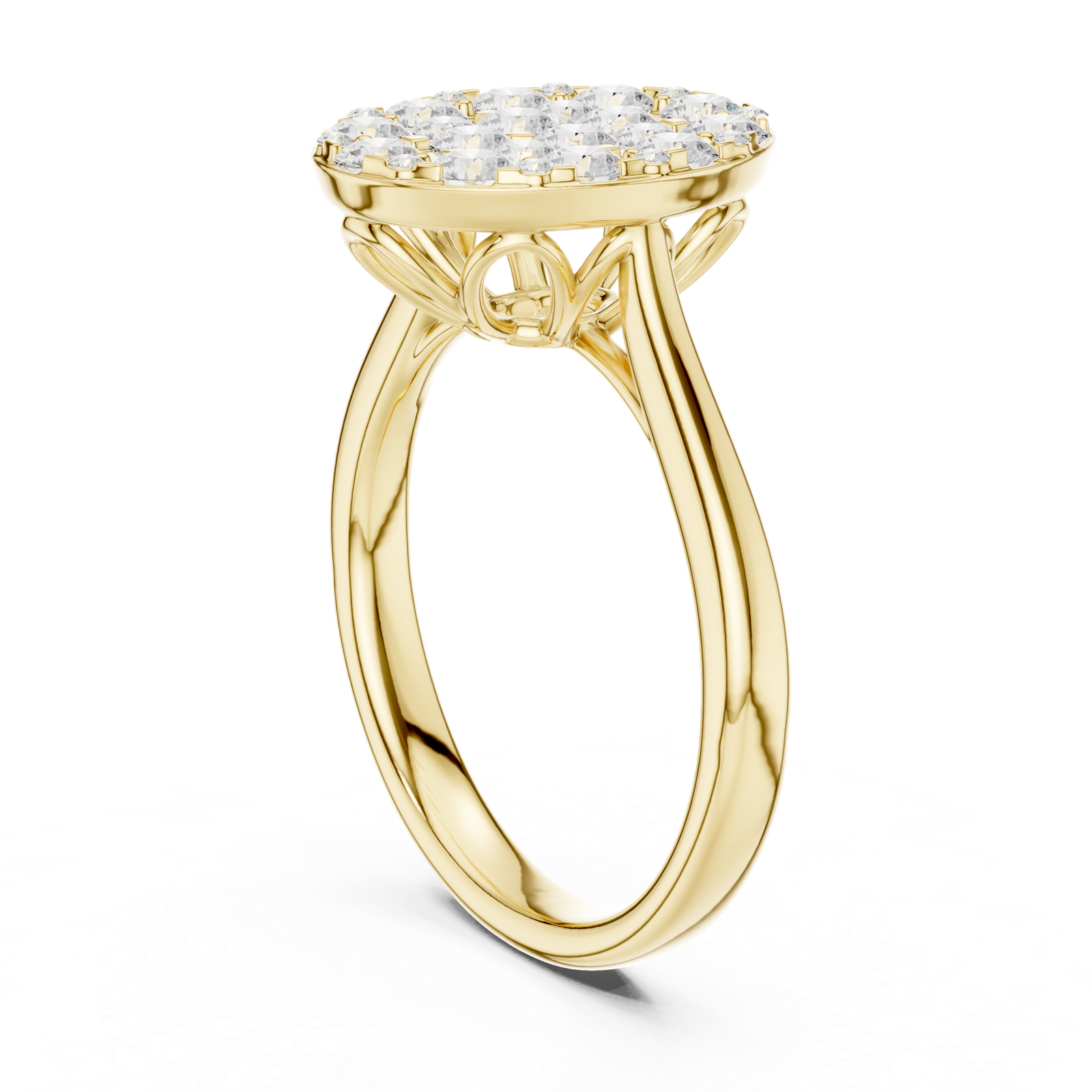Gold Ring DDLR-783, Yellow Gold, view 1