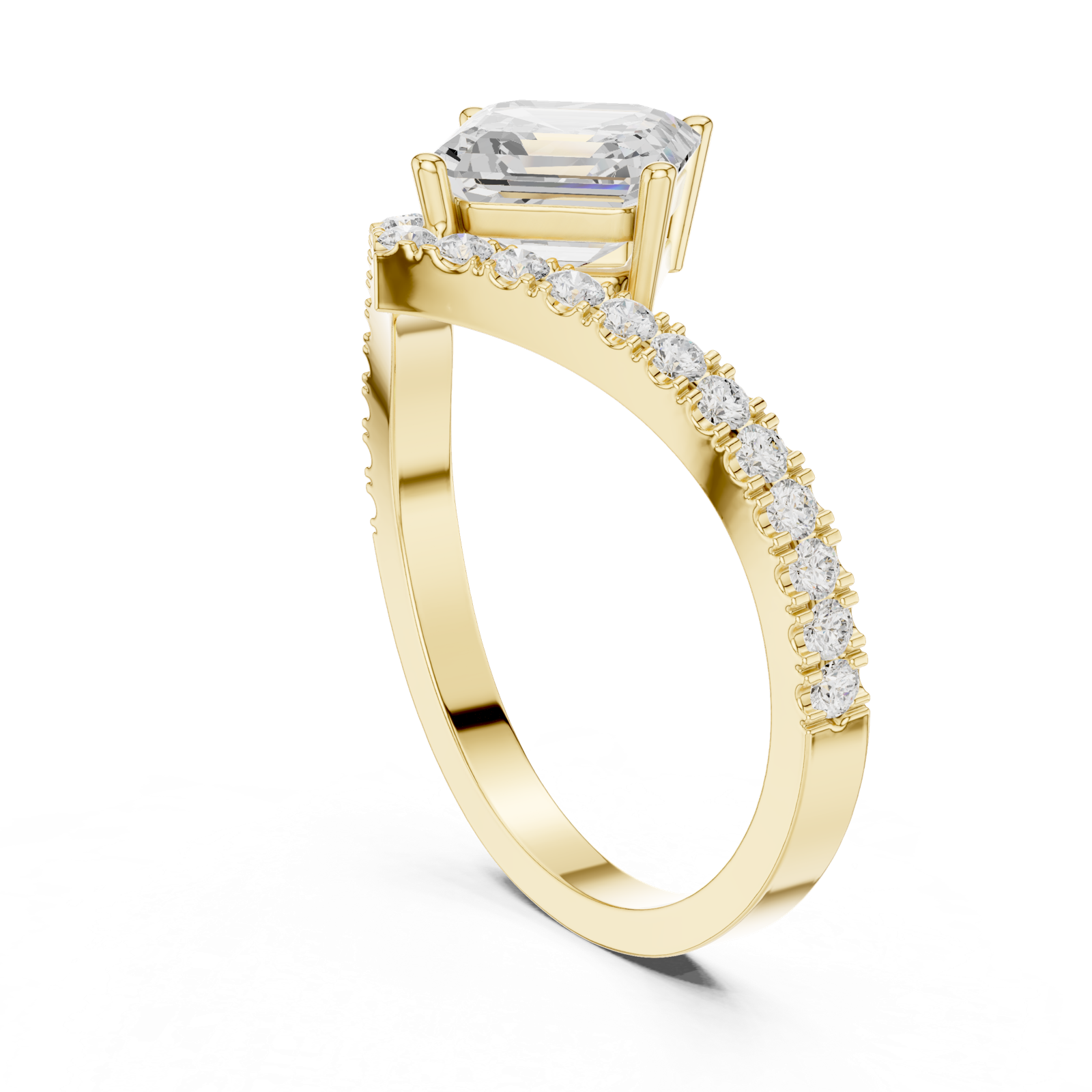Gold Ring DDLR-1114, Yellow Gold, view 1