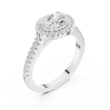Gold Ring DDLR-347, White Gold, view 2