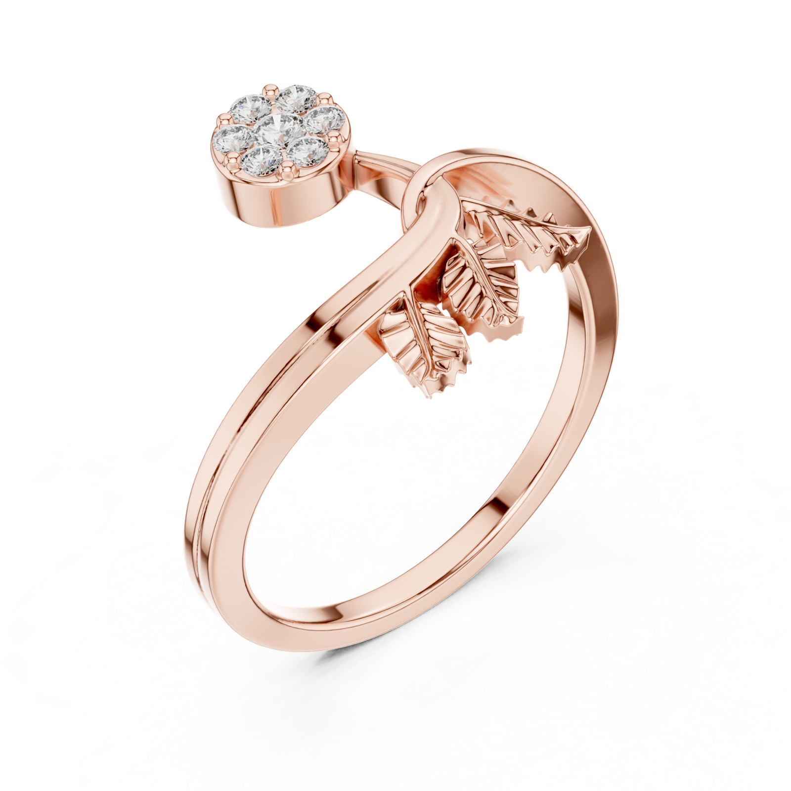 Gold Ring Ledis Ring, Rose Gold, view 2