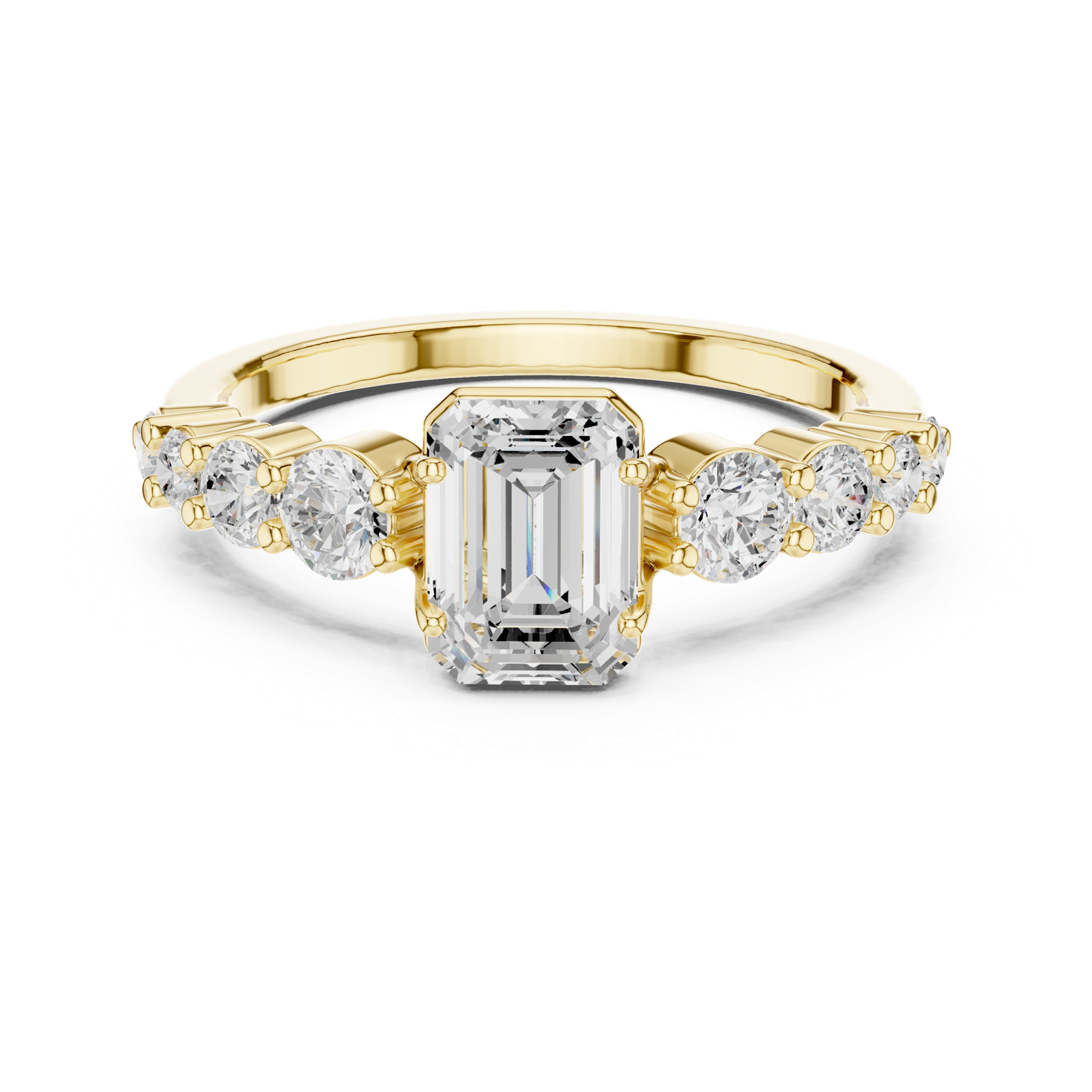 Gold Ring DDLR-1068, Yellow Gold, view 4